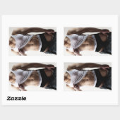 41786a Hunk Rechthoekige Sticker (Vel)