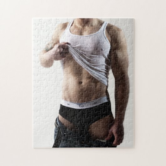 41786a Sexy Hunk Legpuzzel (Verticaal)