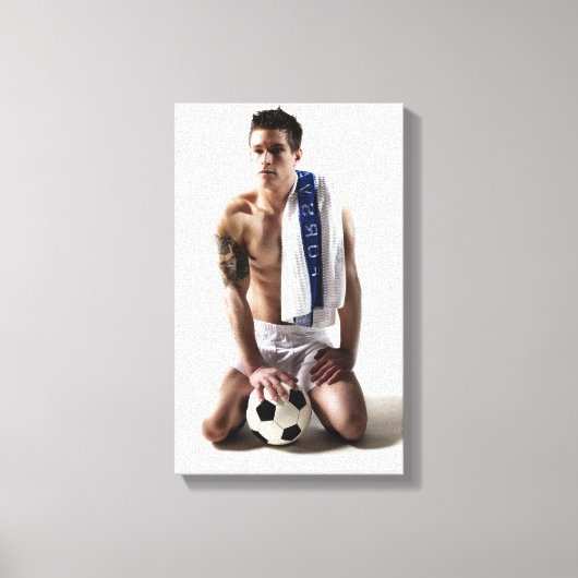 41873a Soccer Jock Canvas Afdruk (Voorkant)