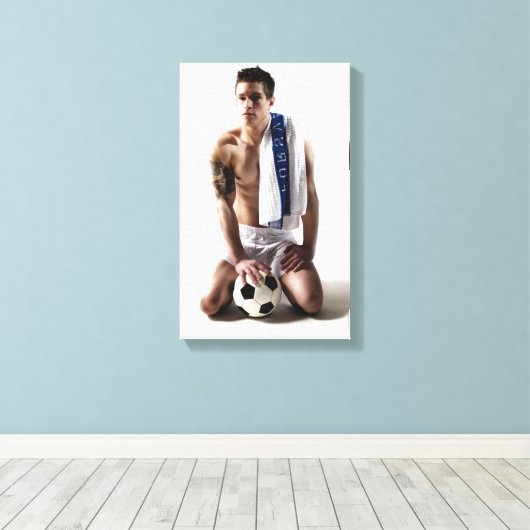 41873a Soccer Jock Canvas Afdruk (Insitu (Houten vloer))