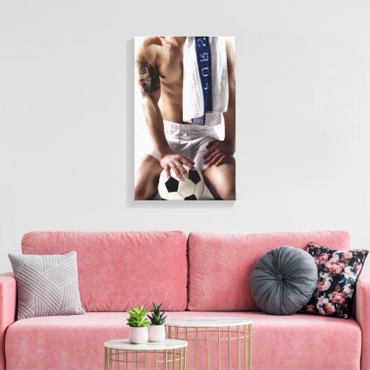 41873a Soccer Jock Canvas Afdruk (Insitu (Woonkamer))