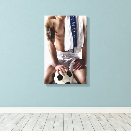 41873a Soccer Jock Canvas Afdruk (Insitu (Houten vloer))