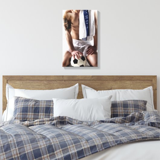41873a Soccer Jock Canvas Afdruk (Insitu (Slaapkamer))