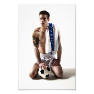 41873a Soccer Jock Foto Afdruk