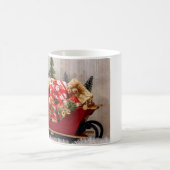 4197-Glitterbomen met slee, Cadeaus en sneeuw Koffiemok (Center)