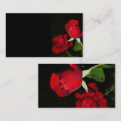 419 ROSES ZWART ACHTERGROND FOTOGRAFIE BEAUTY VISITEKAARTJE (Voorkant / Achterkant)