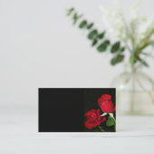 419 ROSES ZWART ACHTERGROND FOTOGRAFIE BEAUTY VISITEKAARTJE (Staand voorkant)