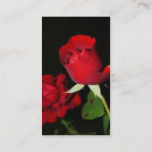 419 ROSES ZWART ACHTERGROND FOTOGRAFIE BEAUTY VISITEKAARTJE (Achterkant)