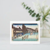 41. 鳴 宿, 広 重 BRIEFKAART (Staand voorkant)