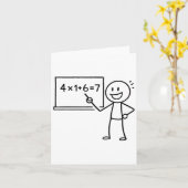 41 67 Meme Eenenveertig Zes Zeven Grappige Wiskund Kaart (Gele Bloem)