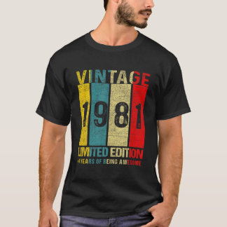 41 Birthday Gifts  1981 Limited Edition 41 T-shirt