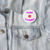 41 Cougar Birthday Ronde Button 5,7 Cm (In situ)