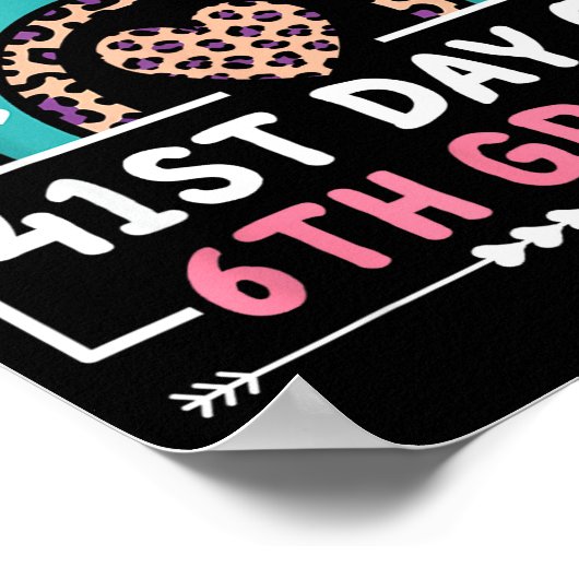 41 Days Of School Happy 41st Day Of 6th Grade Teac Poster (Hoek)