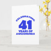 41 DESIGN VAN DE VERJAARDAG VAN DE JAAR HET OUDE KAART (Gele Bloem)