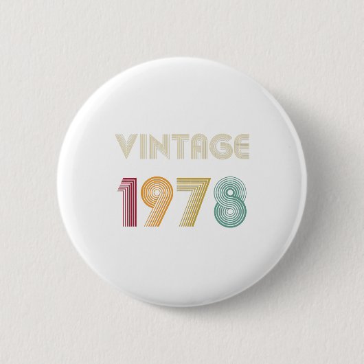 41 jaar 41e verjaardag 1978 ronde button 5,7 cm (Voorkant)