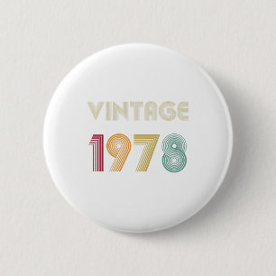 41 jaar 41e verjaardag 1978 ronde button 5,7 cm