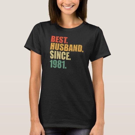 41 jaar gehuwd Ruby Wedding 41th Wedding Anniver T-shirt (Voorkant)