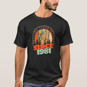41 jaar langzaam bereikbaar sinds 1981 41st geboor t-shirt