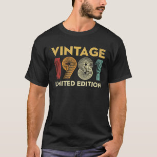41 jaar Old Gifts 1981 Limited Edition T-shirt