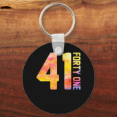 41 jaar oud 41 jaar oud sleutelhanger (Voorkant)