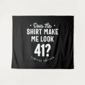 41 Jaar oud - 41e verjaardag grappig cadeau Wandkleed (Voorkant (horizontaal))