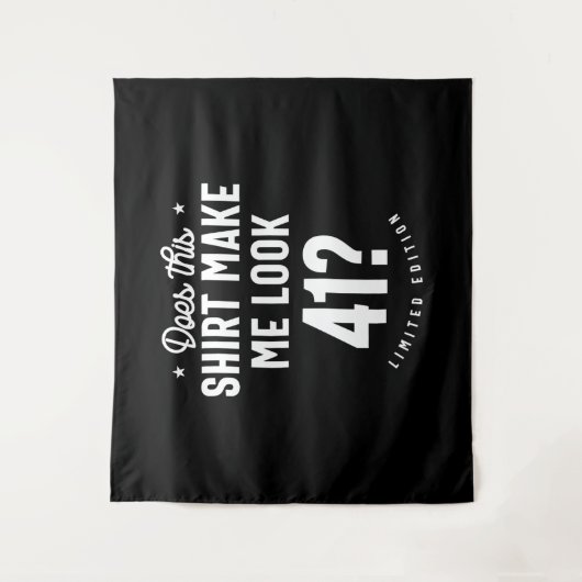 41 Jaar Oud - 41e Verjaardag Grappig Cadeau Wandkleed (Voorkant)