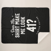 41 jaar oud - 41ste verjaardag Funny Gift Sherpa Deken (Voorkant (horizontaal))