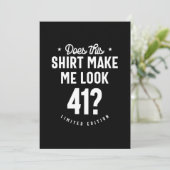 41 Jaar Oud - 41ste Verjaardag Grappig Cadeau Kaart (Staand voorkant)