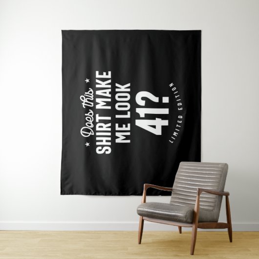 41 Jaar Oud - 41ste Verjaardag Grappig Cadeau Wandkleed (In situ)