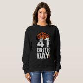 41 jaar oude Basketball 41e verjaardag Trui (Voorkant volledig)