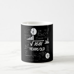 41 jaar oude Bday Wiskunde Teacher 41ste verjaarda Koffiemok