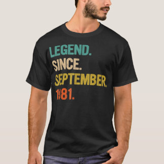 41 jaar oude cadeautjes 41e verjaardag Legende sin T-shirt