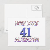 41 jaar oude design briefkaart (Voorkant / Achterkant)