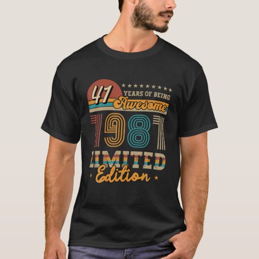 41 jaar oude  editie 1981 - Cadeauidee - Limited T-shirt (Voorkant)
