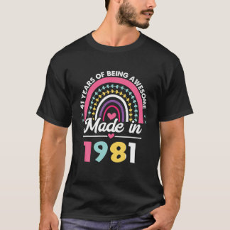 41 jaar oude geschenken 41 september geboren in 19 t-shirt