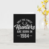 41 jaar oude hertenjager jacht 1984 41e verjaardag kaart (Gele Bloem)