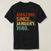 41 jaar oude Retro Birthday Gift Amazing from Jan T-shirt (Design voorkant)