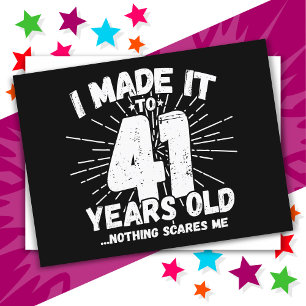 41 Jaar Oude Sarcastische Meme Grappige 41e Verjaa Briefkaart