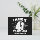 41 Jaar Oude Sarcastische Meme Grappige 41e Verjaa Briefkaart (Staand voorkant)