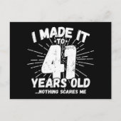 41 Jaar Oude Sarcastische Meme Grappige 41e Verjaa Briefkaart (Voorkant)