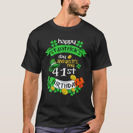 41 jaar oude sint-janskruid sinds 41 september t-shirt (Voorkant)