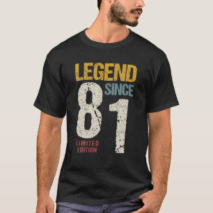 41 jaar oude Vintage 1981 41e verjaardag T-shirt