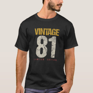 41 jaar oude Vintage 1981 41St. T-shirt