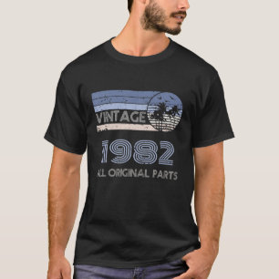 41 jaar Oude Vintage 1982 41nd Birthday Origine P T-shirt