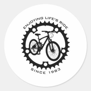 41-jarige mountainbiker mountainbiken 1983 41e ver ronde sticker