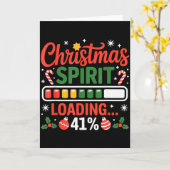 41 Meme Christmas Spirit Loading 41% Four One For  Kaart (Gele Bloem)