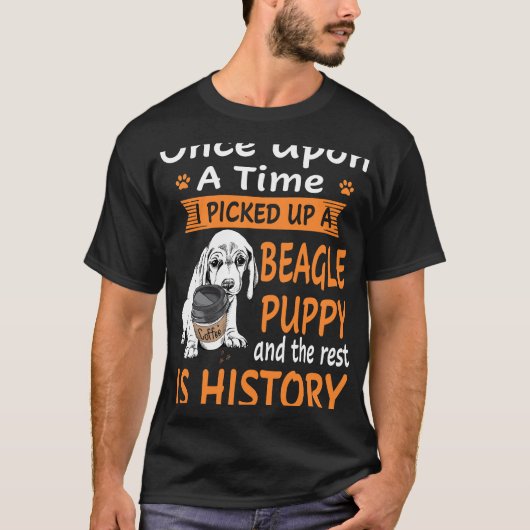 41 One Upon A Time Beagle Puppy T-shirt (Voorkant)