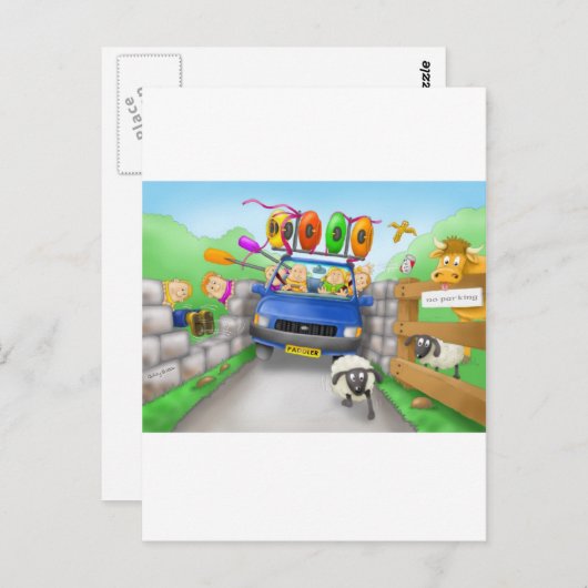 41. rijden briefkaart (Voorkant / Achterkant)