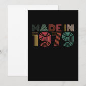41 st Birthday Celebration Gift Born In 1979 Party Kaart (Voorkant / Achterkant)