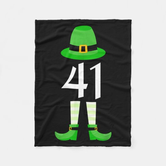 41 St. Patrick's Day Vier Eén Kinderen Grappige Le Fleece Deken (Voorkant)